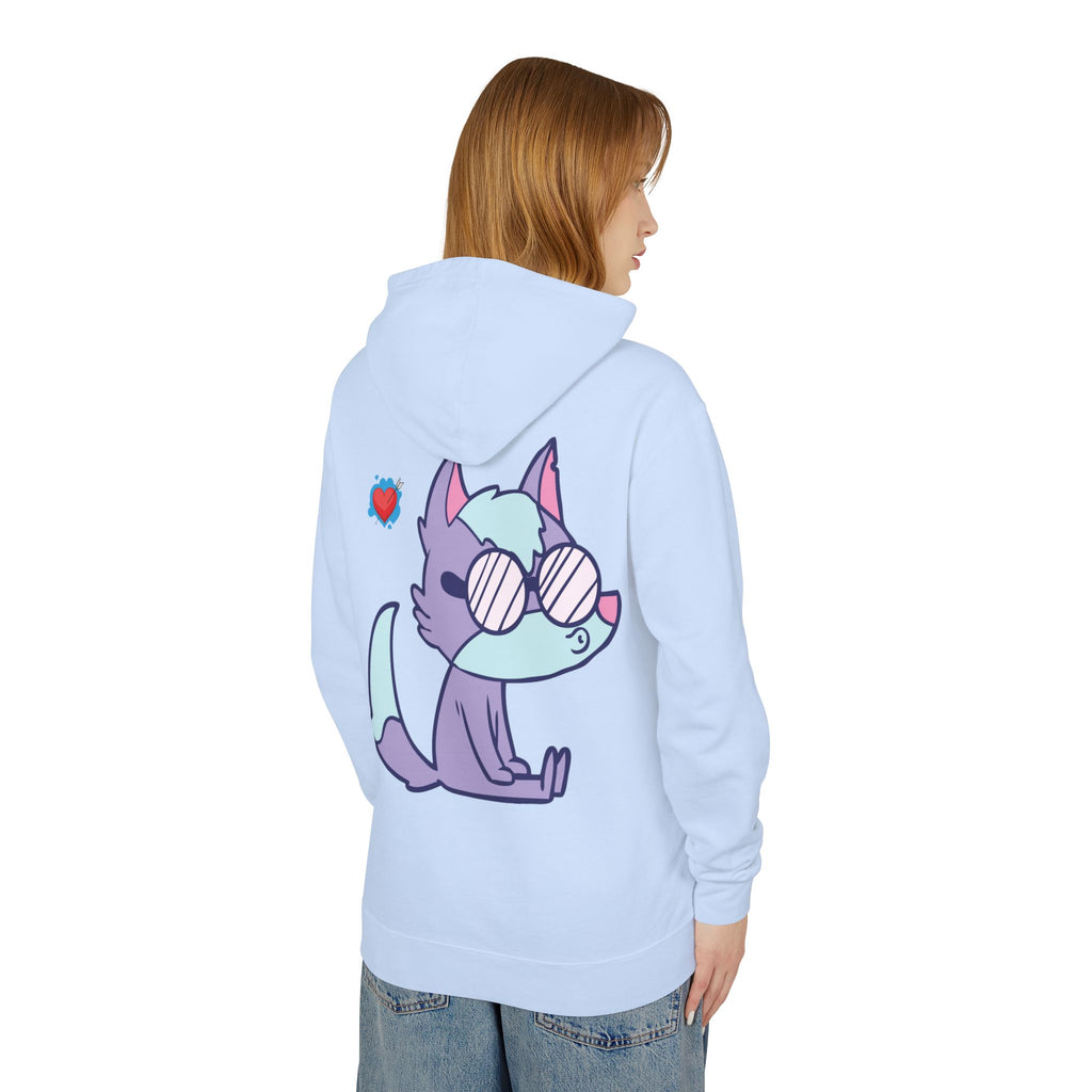 Wizard with Wolves Hoodie — Fantasy Mage Cloaked Ranger Sweatshirt