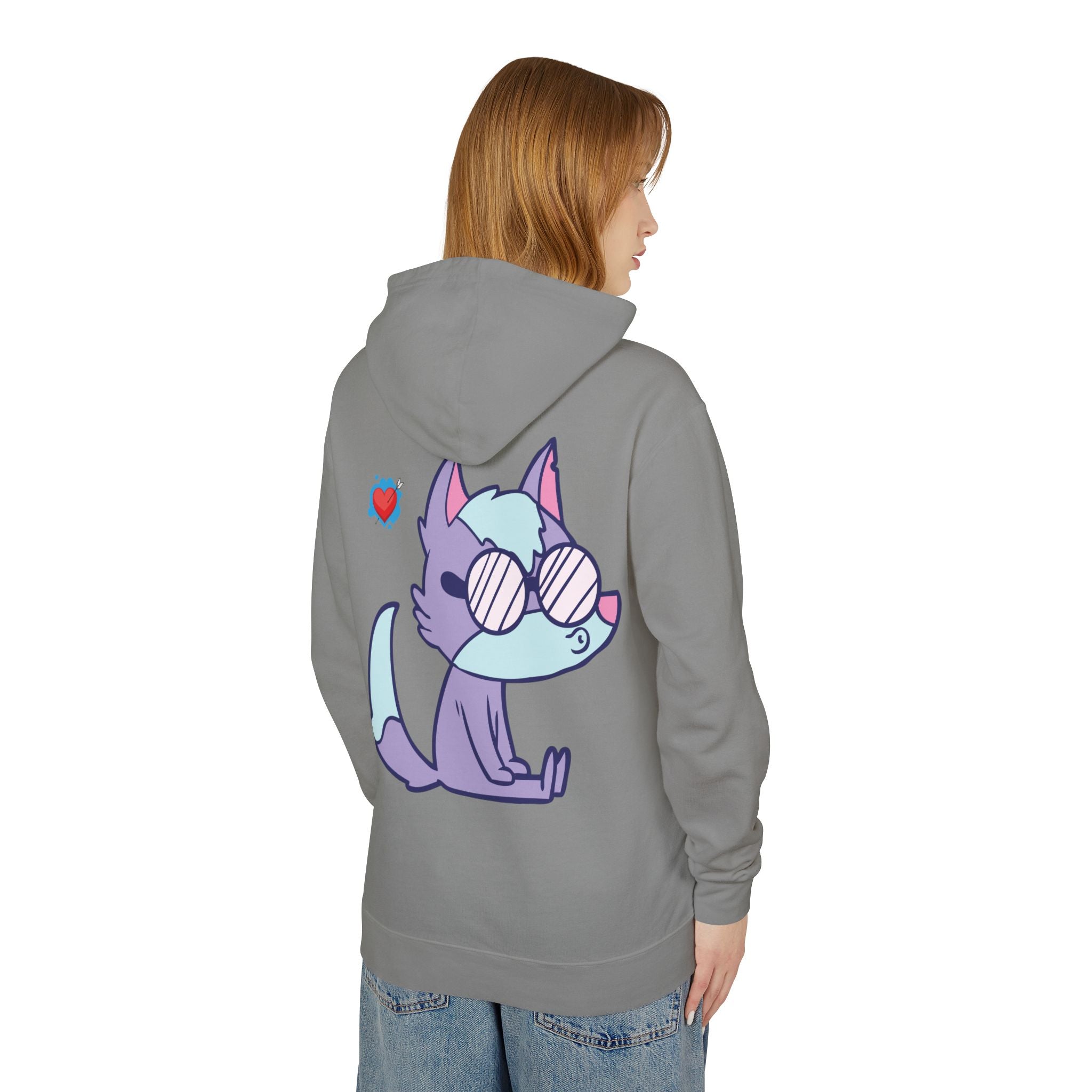 Wizard with Wolves Hoodie — Fantasy Mage Cloaked Ranger Sweatshirt