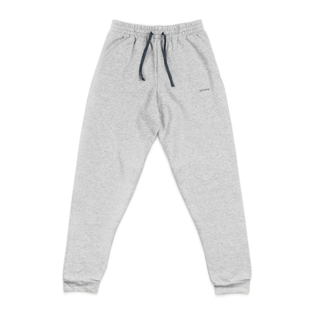 Embroidered Grey Joggers — Minimal Comfort Sweatpants