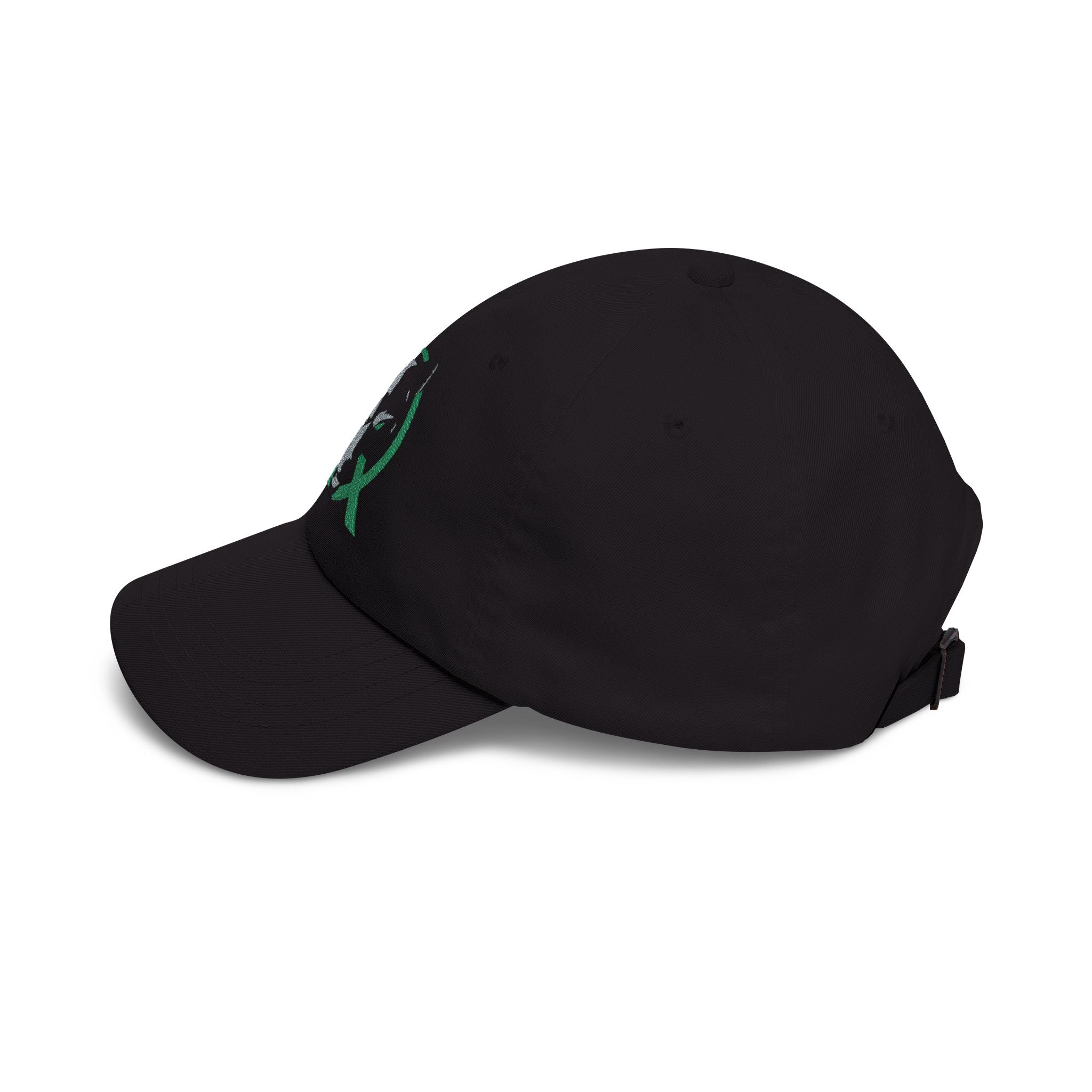 Wolf Circle Dad Cap — Embroidered Wolf Logo Baseball Hat