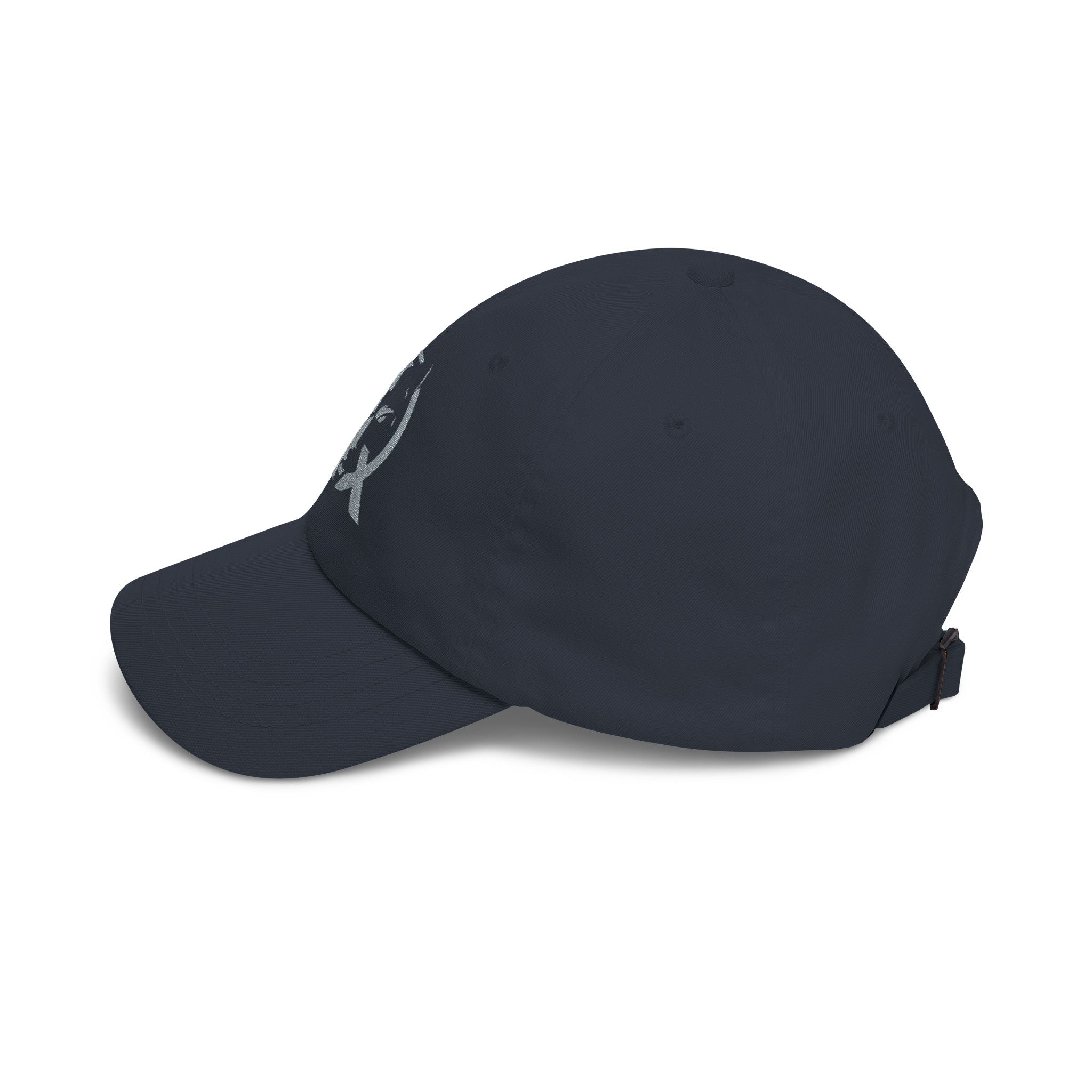 Wolf Circle Dad Cap — Embroidered Wolf Logo Baseball Hat
