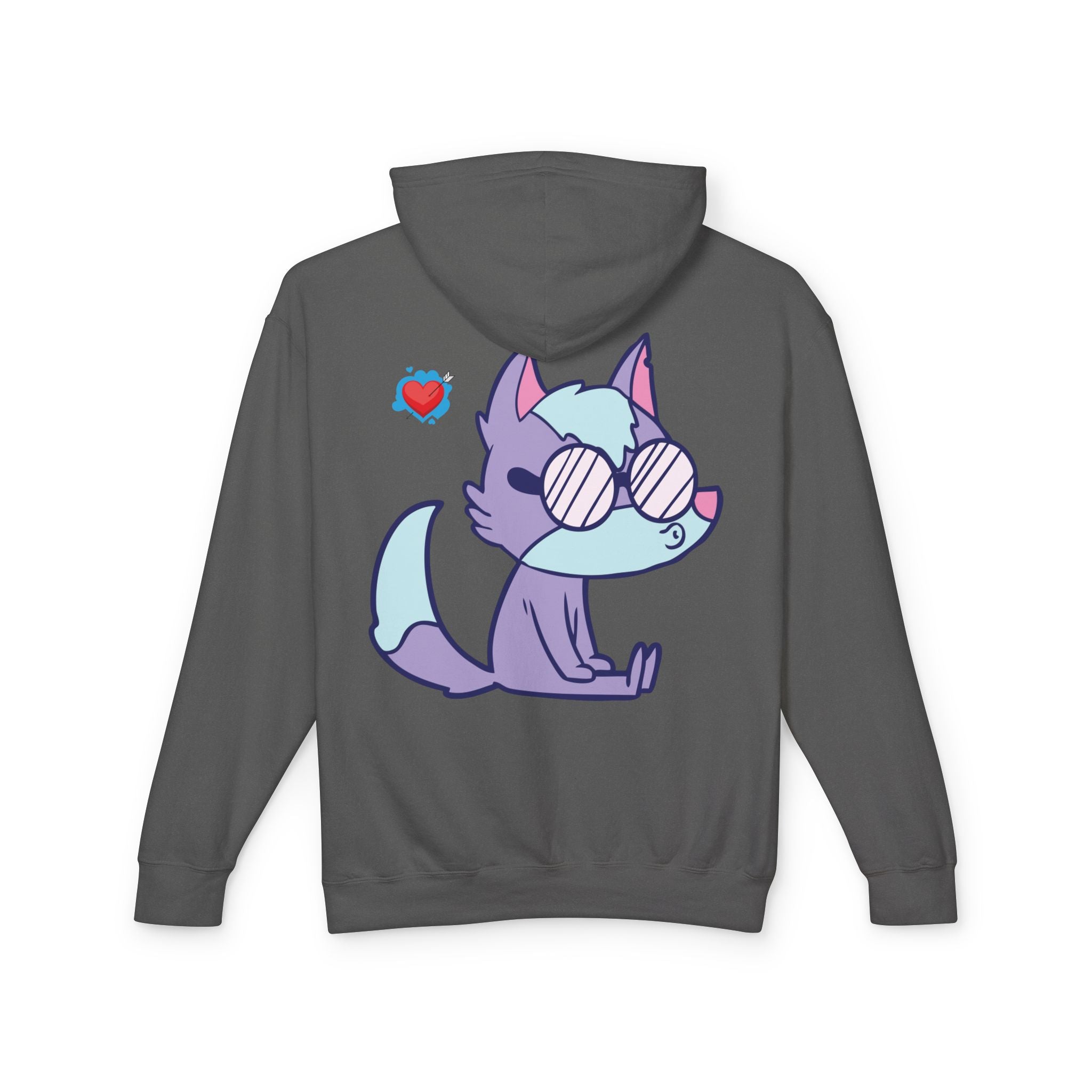 Wizard with Wolves Hoodie — Fantasy Mage Cloaked Ranger Sweatshirt