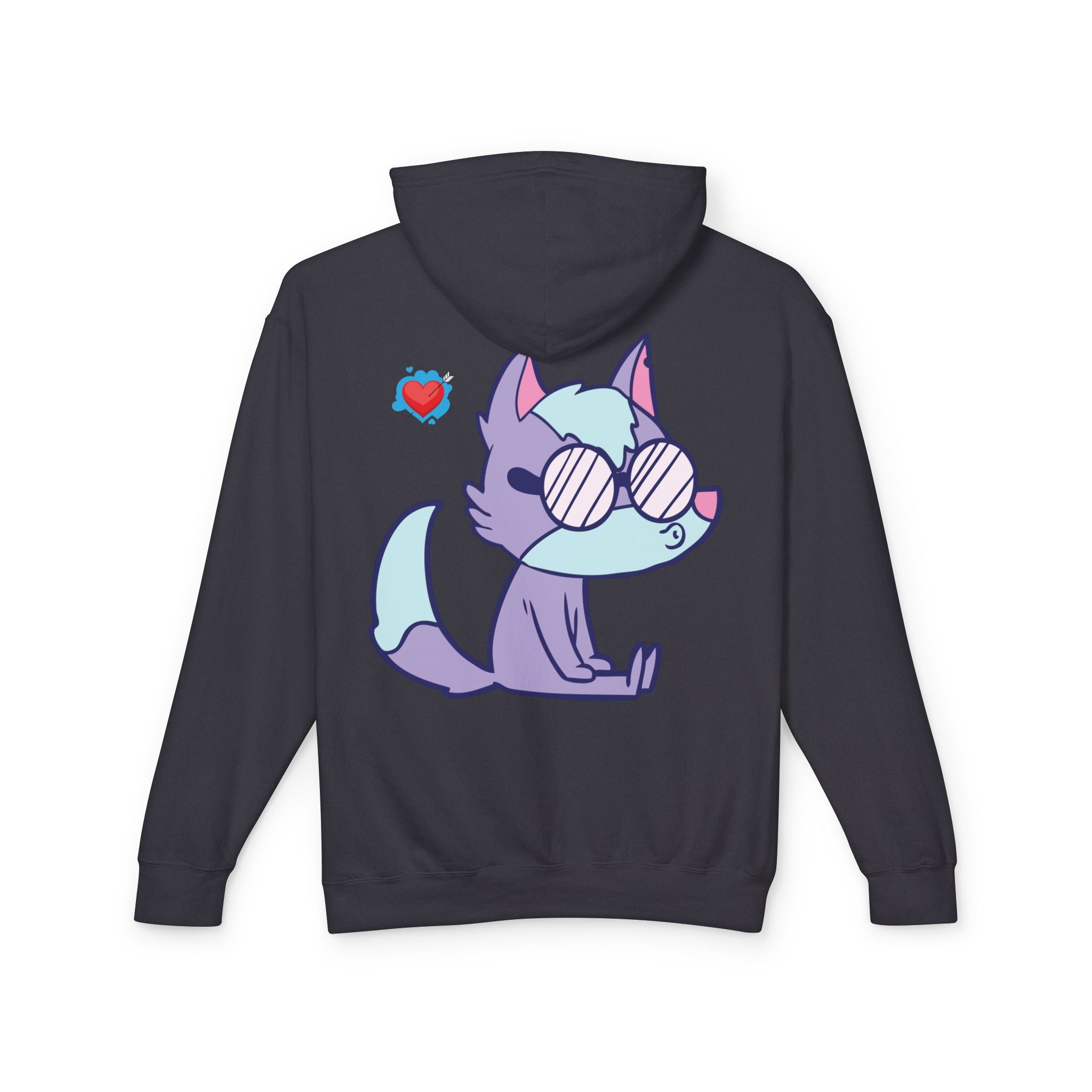 Wizard with Wolves Hoodie — Fantasy Mage Cloaked Ranger Sweatshirt