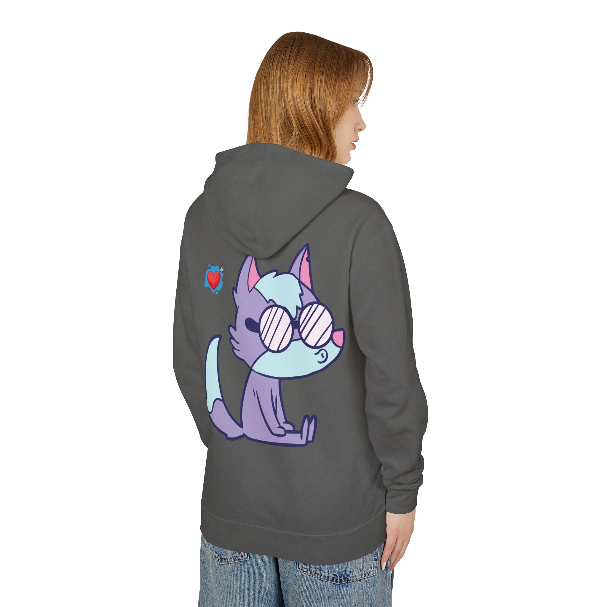 Wizard with Wolves Hoodie — Fantasy Mage Cloaked Ranger Sweatshirt