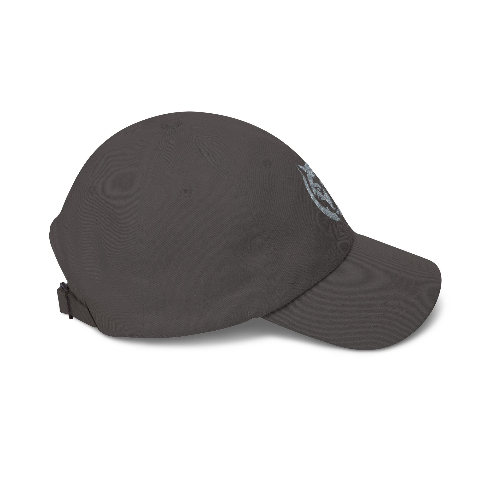 Wolf Circle Dad Cap — Embroidered Wolf Logo Baseball Hat