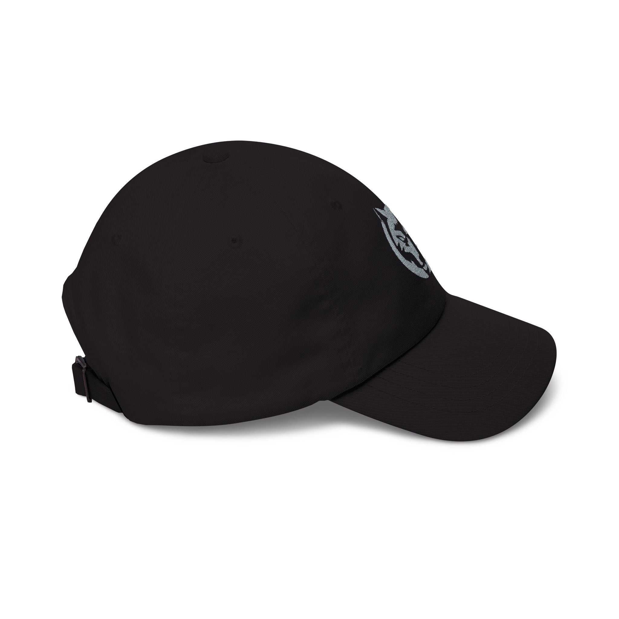 Wolf Circle Dad Cap — Embroidered Wolf Logo Baseball Hat