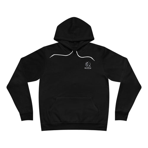 Bluza z kapturem z logo Wolf Q – minimalistyczna bluza z emblematem na piersi i plecach
