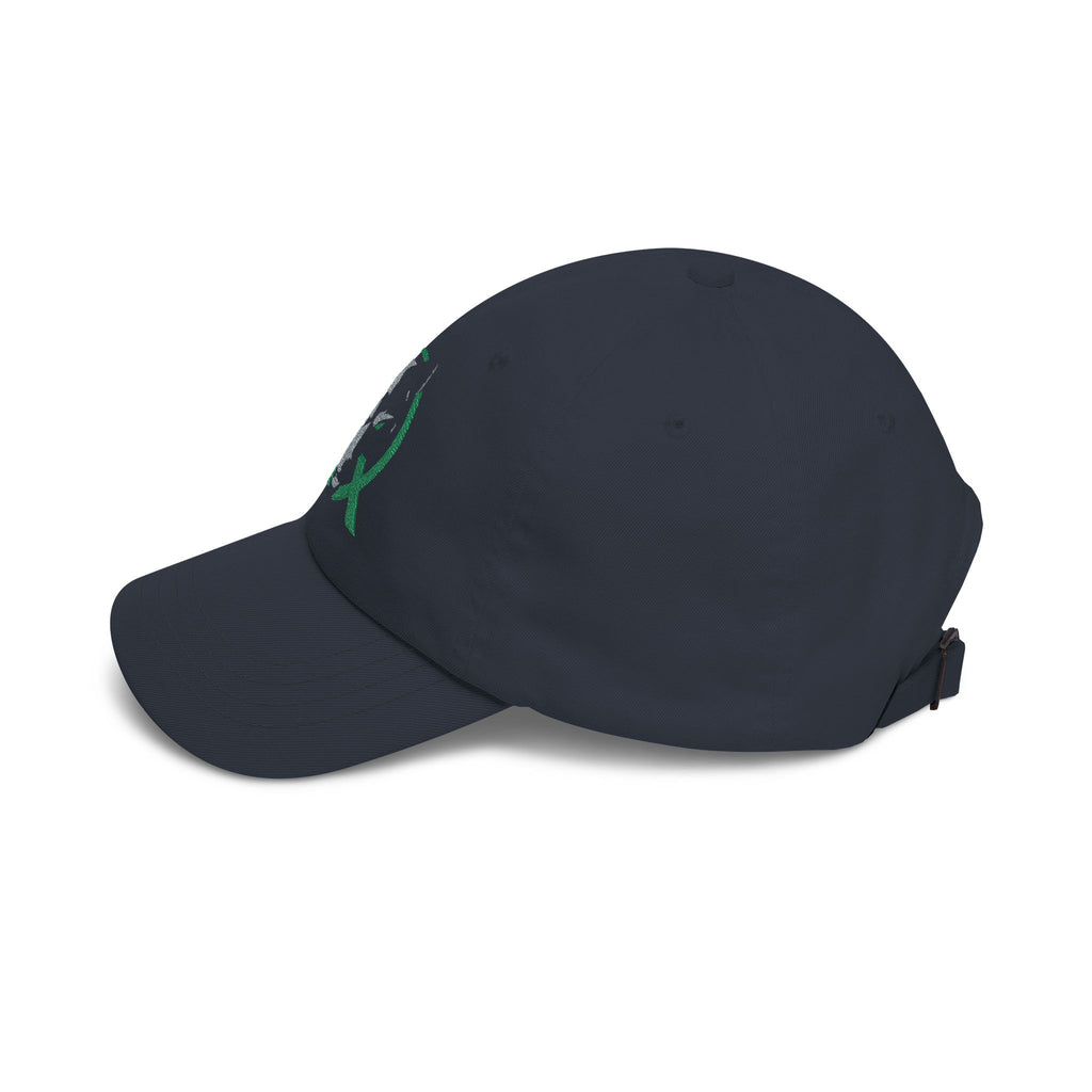 Wolf Circle Dad Cap — Embroidered Wolf Logo Baseball Hat