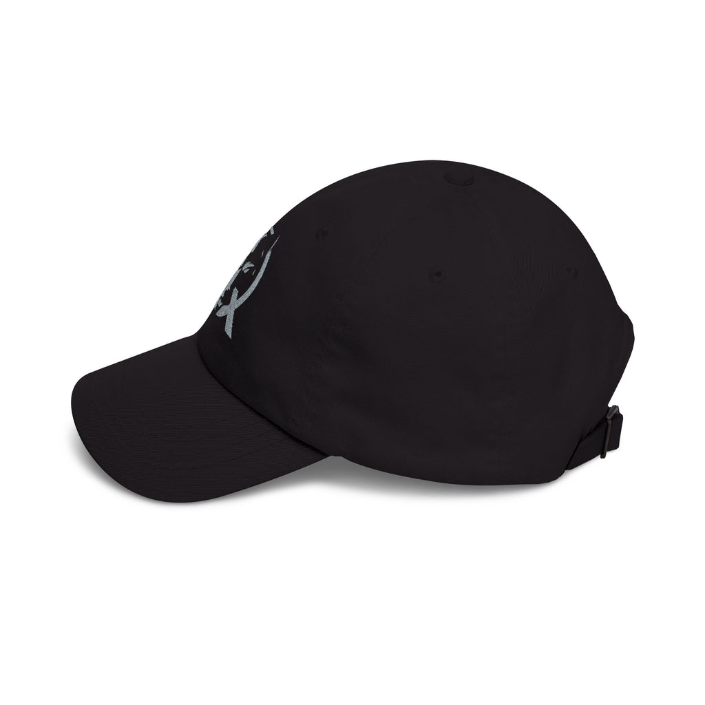 Wolf Circle Dad Cap — Embroidered Wolf Logo Baseball Hat